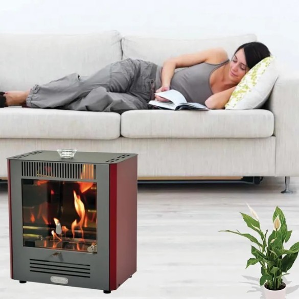 Stufa a Bioetanolo Mini Ruby Bordeaux Tecno Air System
