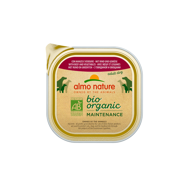 Almo Nature Cane Bio Patè Manzo e...