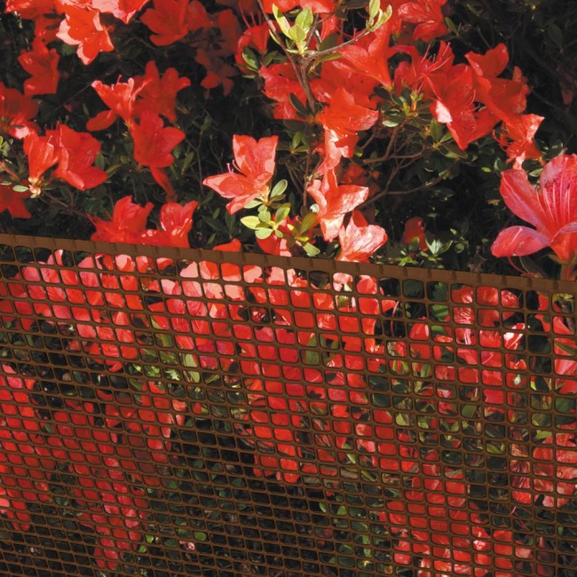 Rete Quadra 10 0,5x30m MARRONE Tenax