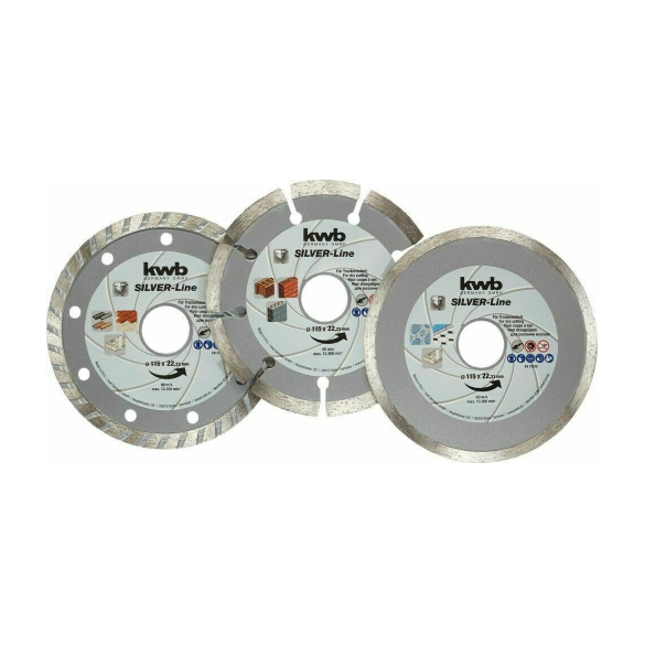 Set Dischi Diamantati 115 mm 3 pz Einhell