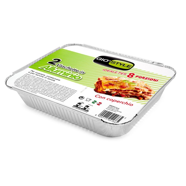 Vaschetta con Coperchio 2pz 8...