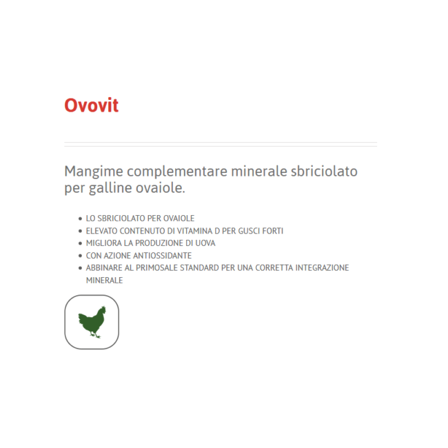 Mangime Ovovit 1,5 kgVITASOL