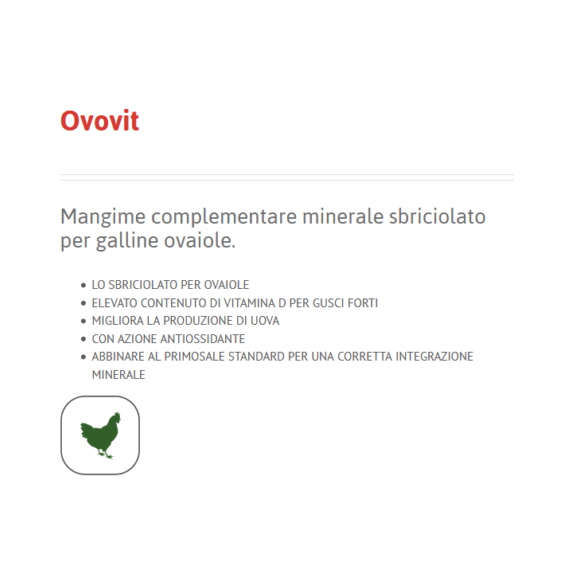 Mangime Ovovit 1,5 kgVITASOL