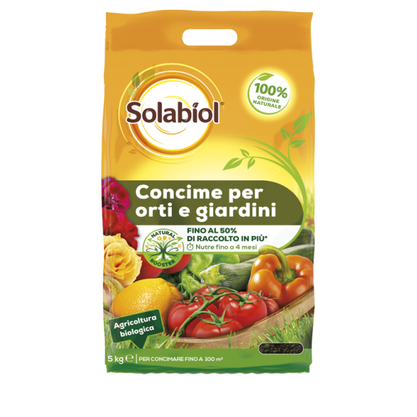 Concime per Orto e Giardino formati 5/12Kg  SOLABIOL