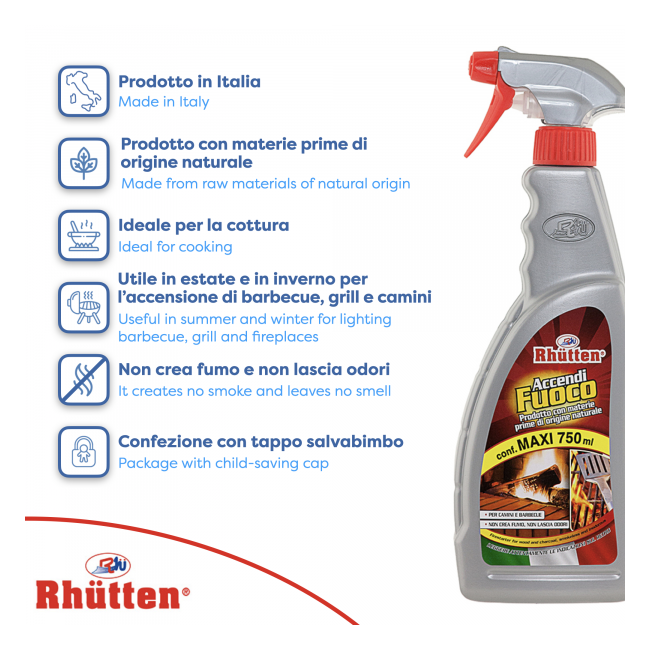 Accendifuoco Legna e Carbonella 750...