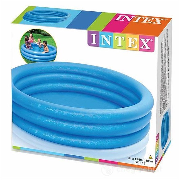 Intex Piscina Crystal Blu Grande Cm168x38