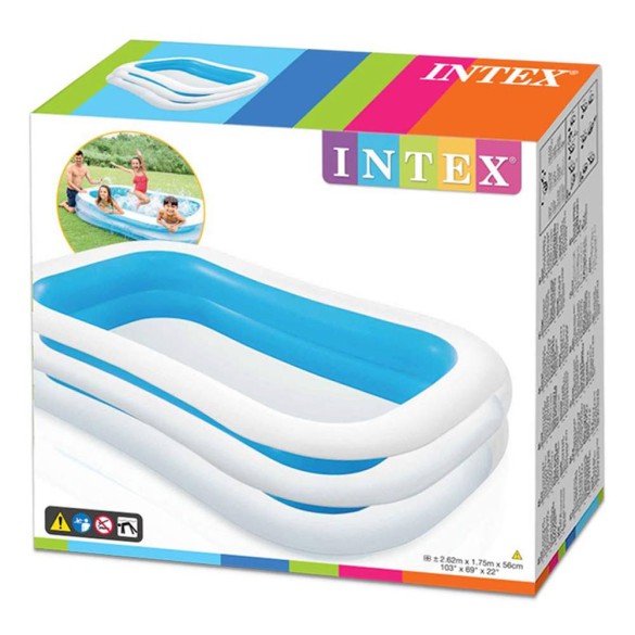 Piscina Gonfiabile Family Intex 262 x 175 x H 56 cm