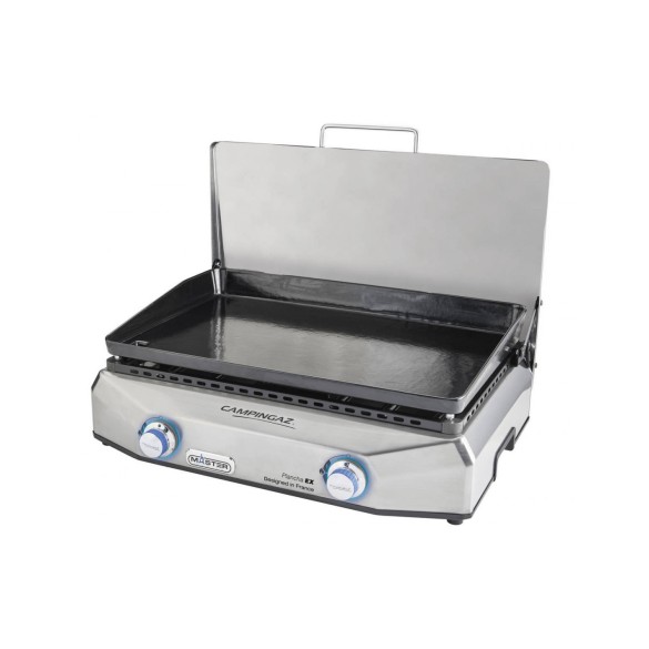 Campingaz Master Plancha EX - Plancha da Tavolo Gas, 2 Bruciatori, Modello 3000004801