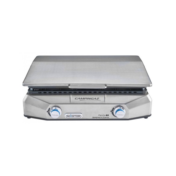 Campingaz Master Plancha EX - Plancha da Tavolo Gas, 2 Bruciatori, Modello 3000004801