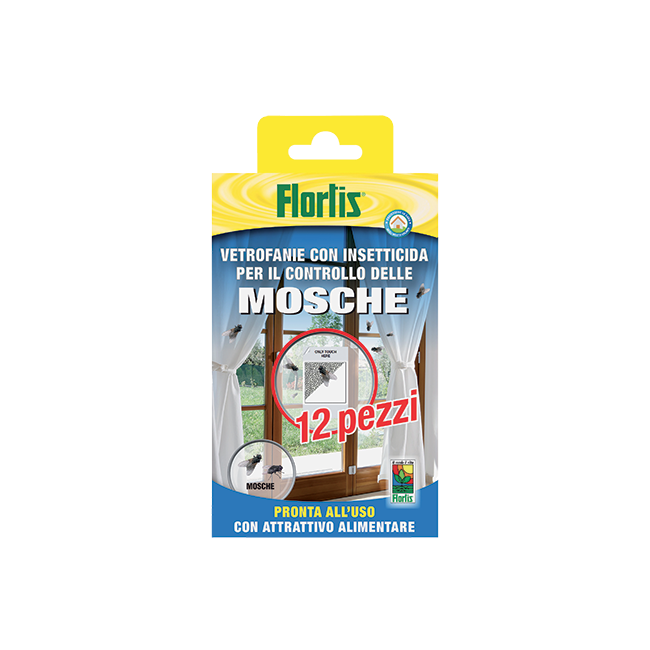 Vetrofania con Insetticida per Mosche...