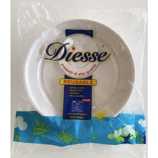 Piatto Piano Riutilizzabile 21.5cm...