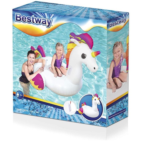Unicorno Gonfiabile Cavalcabile 150x117cm Bestway