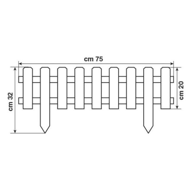 Recinzione Vampiro 75x32 / 20 cm...