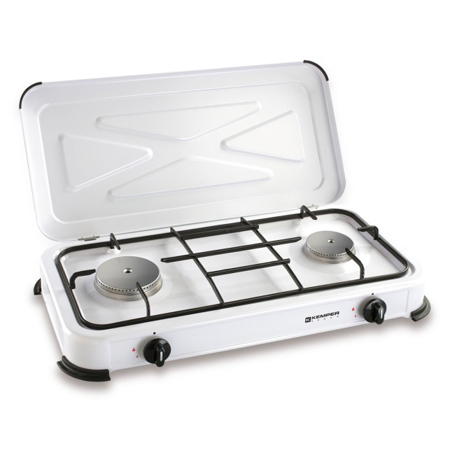 Fornello Gas a 2 Fuochi con Griglia...