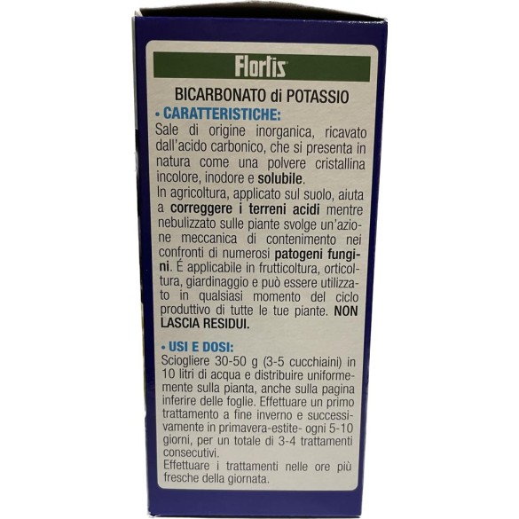 Bicarbonato di Potassio in Polvere 250 gr Flortis