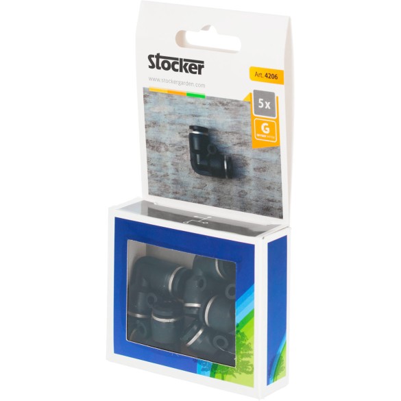 Set 5 Raccordi a 90° per Geyser Stocker