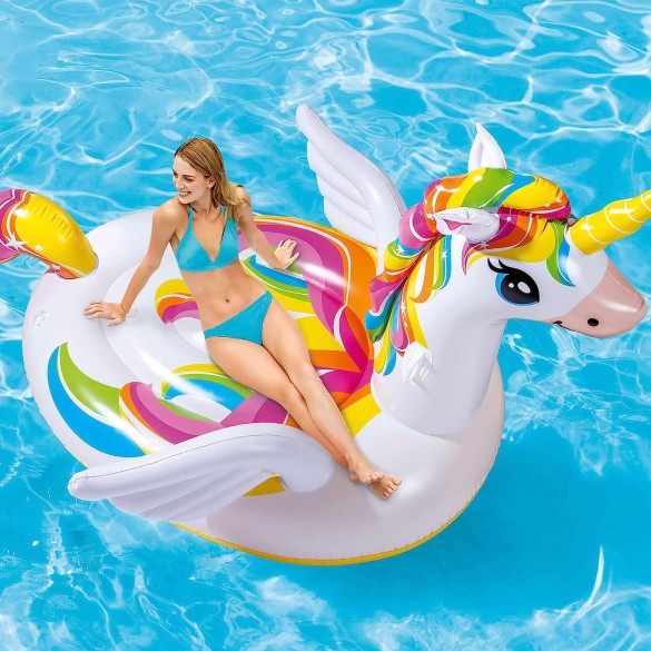 Unicorno Cavalcabile 198x140x97 cm Intex