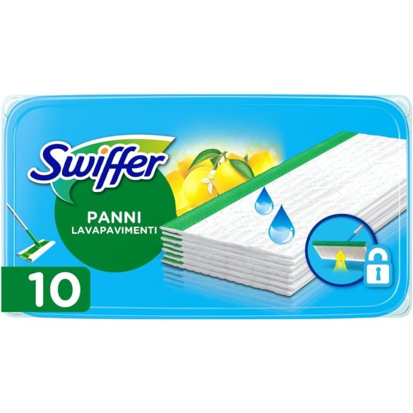 Swiffer Lavapavimenti Wet 10 Panni Umidi