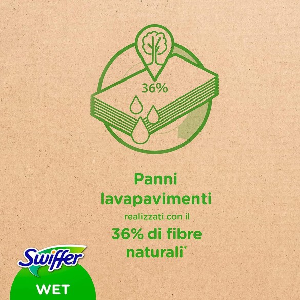 Swiffer Lavapavimenti Wet 10 Panni Umidi