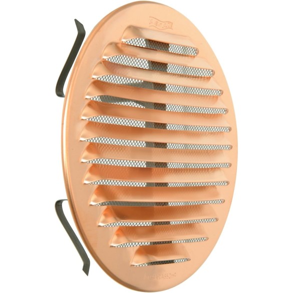 Griglia Aerazione Rame Tonda C/Molle Rete mm 80-125 LA VENTILAZIONE