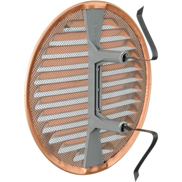 Griglia Aerazione Rame Tonda C/Molle Rete mm 80-125 LA VENTILAZIONE