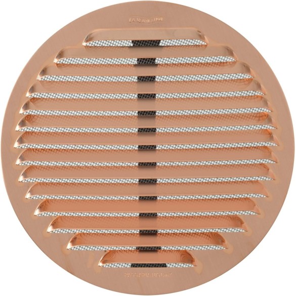 Griglia Aerazione Rame Tonda C/Molle Rete mm 125-160 LA VENTILAZIONE