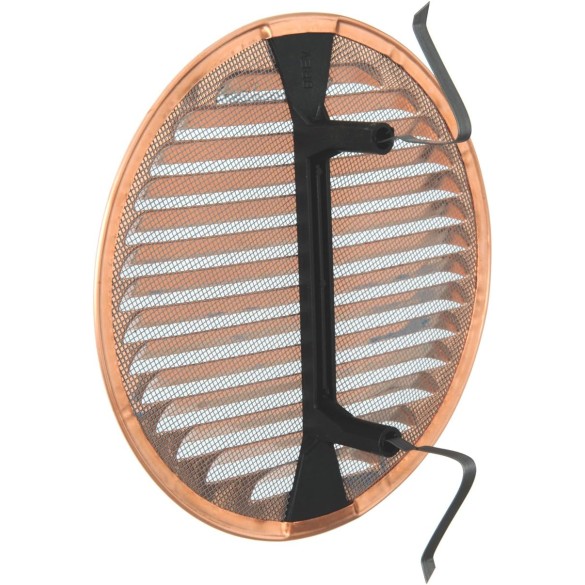 Griglia Aerazione Rame Tonda C/Molle Rete mm 125-160 LA VENTILAZIONE