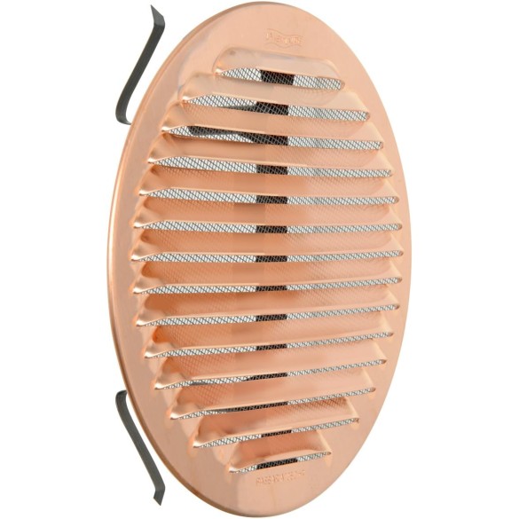 Griglia Aerazione Rame Tonda C/Molle Rete mm 125-160 LA VENTILAZIONE