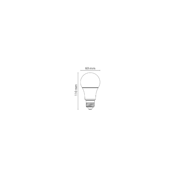Lampadina Goccia Led Classic E27 11W 6500 K NOVALINE