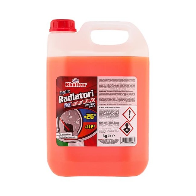 Liquido per Radiatori Rosso -26C 5 KG...