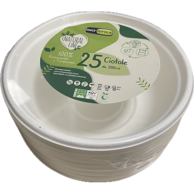 Ciotola in Cellulosa 500 ml conf. 25...