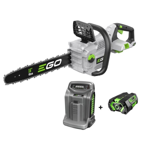 Kit Motosega a Batteria Ego CS1610 E + Batteria 5 Ah e Caricabatteria Rapido