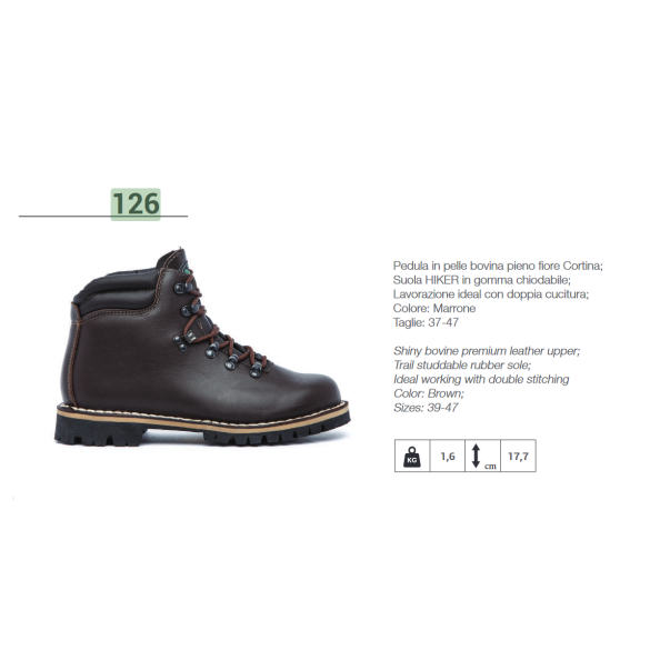 Pedula in Pelle Bovina Pieno Fiore Cortina Art. 126 Misure Assortite TREEMME