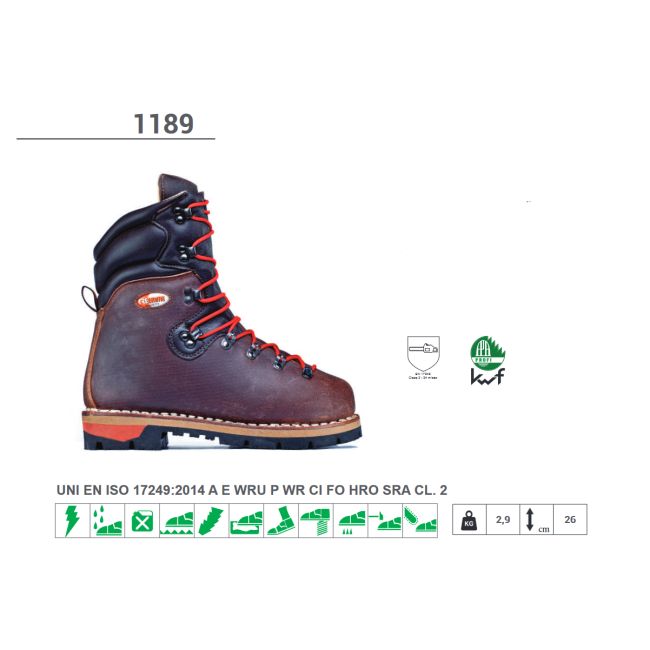 Scarpone Antitaglio in Pelle...