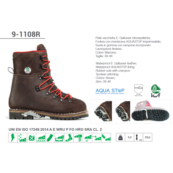 Scarpone Roccia Antitaglio art.91108R Misure Assortite TREEMME