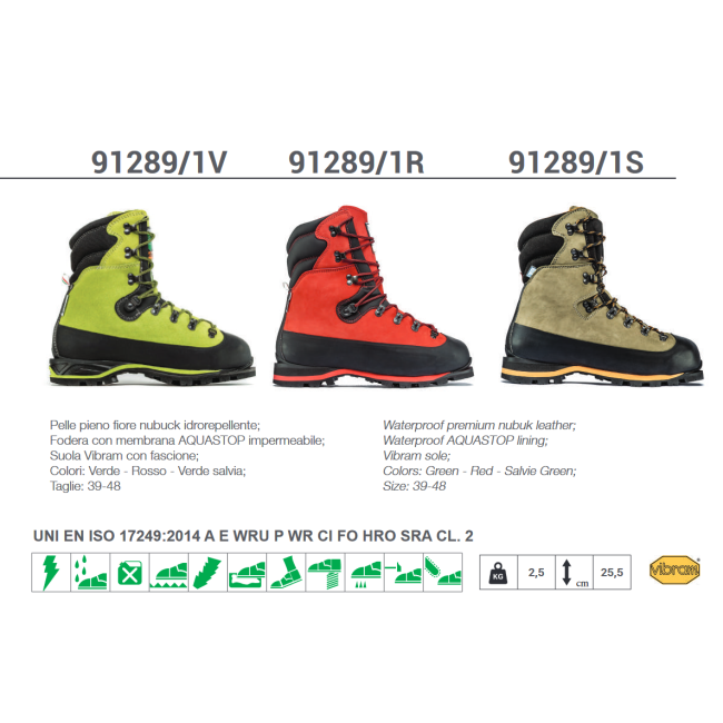 Scarpone Antitaglio in  Nabuk 91289/1...