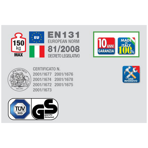 Scala All Genia R3 Gradini 7+ 7+ 7 225/360/472 FACAL