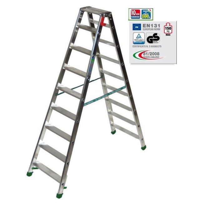 Scala Doppia 8 Gradini + Pianetto...