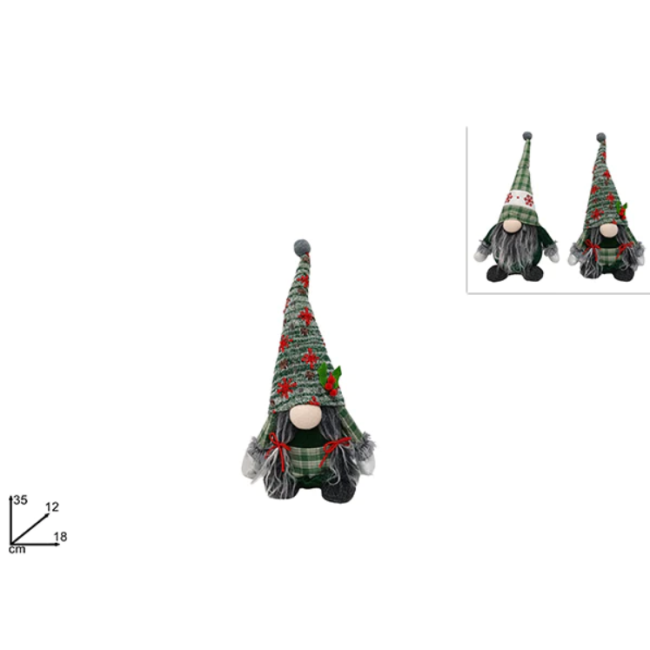 Gnomo Natalizio 35cm Colori assortiti...
