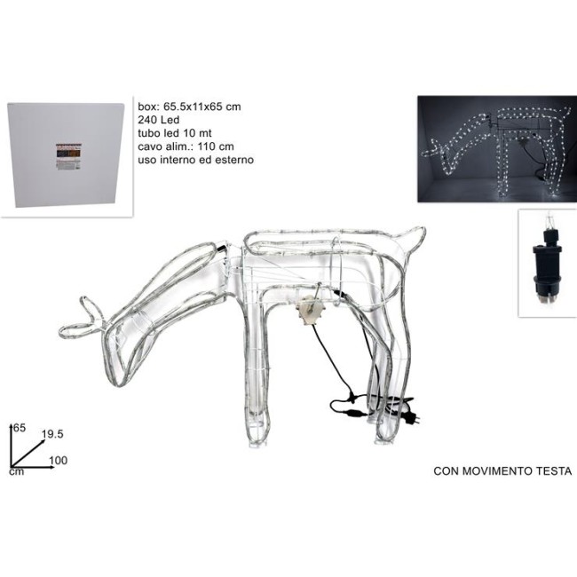 Luminaria Renna 240 led con Movimento...