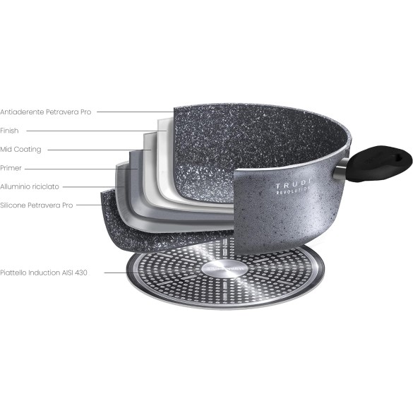 Saltapasta Wok Trudi 1 Manico D. 28 cm AETERNUM