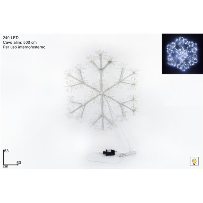 Luminaria  Fiocco di Neve 240 Led DUE...