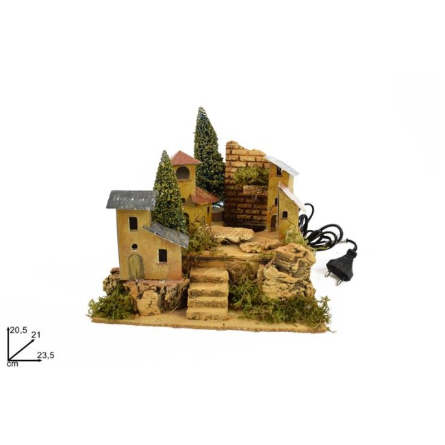 Paesaggo con Fontana e Casolari DUE...