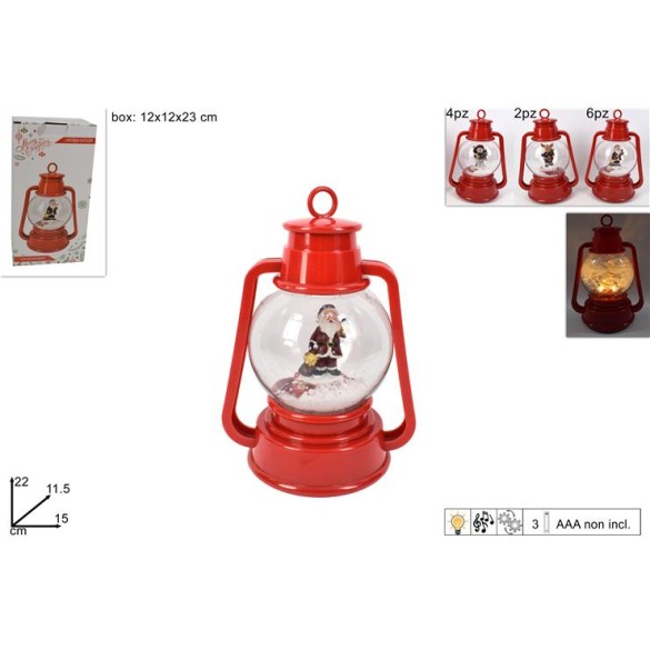 Lanterna 22cm con Personaggio DUE ESSE CHRISTMAS