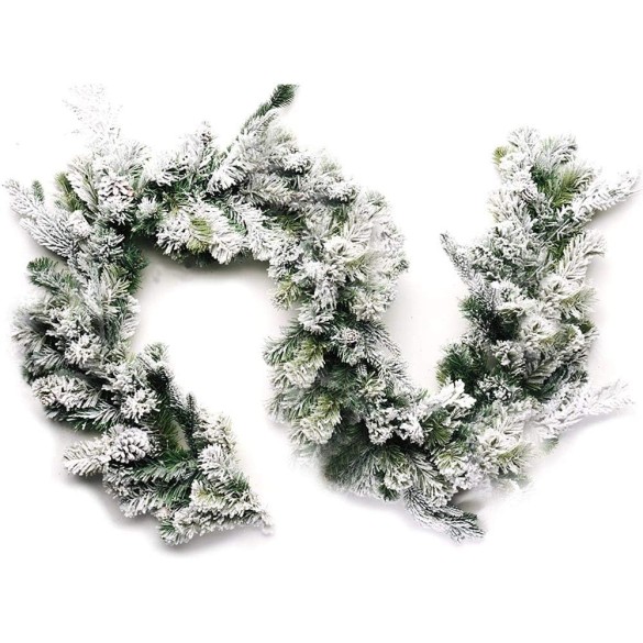 Ghirlanda Innevata 270CM. 200 Punte  DUE ESSE CHRISTMAS