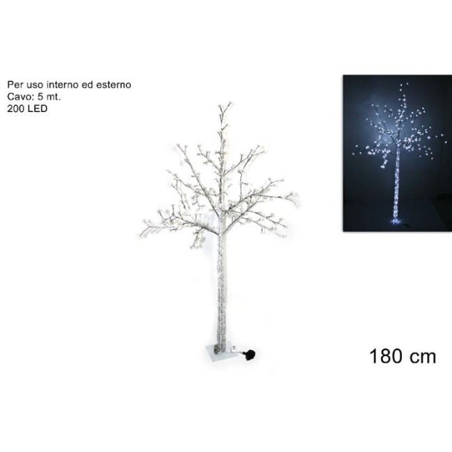Albero a Led con Fiori h 180 cm DUE...
