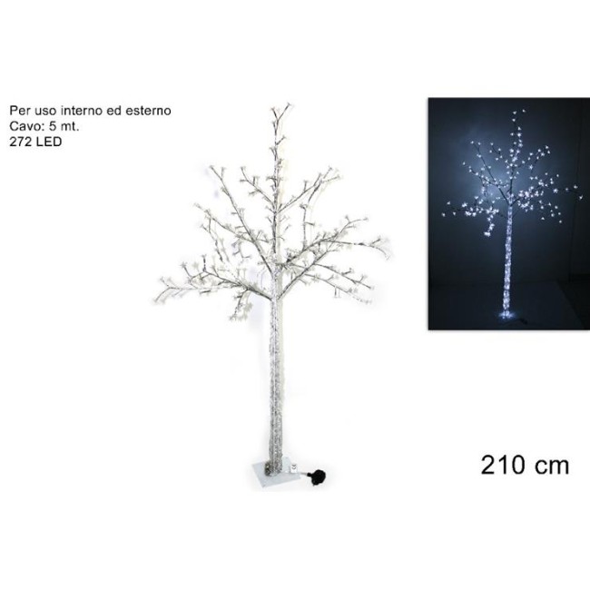Albero a Led con Fiori h 210 cm DUE...