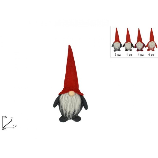 Gnomo Natalizio 25 cm Varietà...