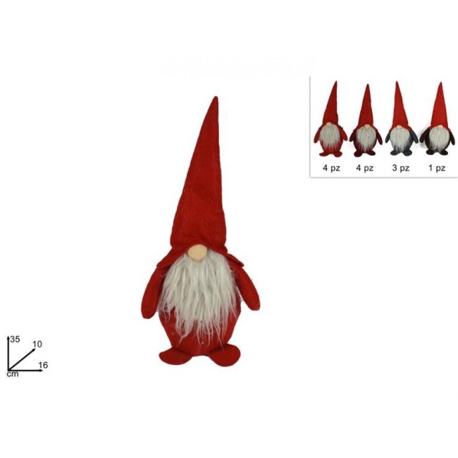 Gnomo Natalizio 35 cm Varietà...