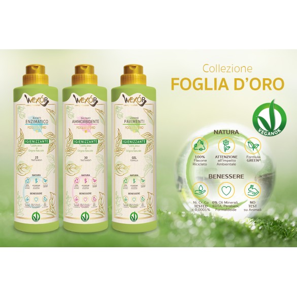 Bucato Enzimatico Foglia D'Oro Igienizzante 750ml WEXOR